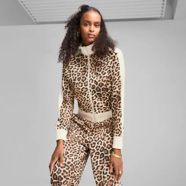 Толстовка для женщин Puma T7 Leo Luxe All-Over Print Всесезонные / Бежевый photo 3