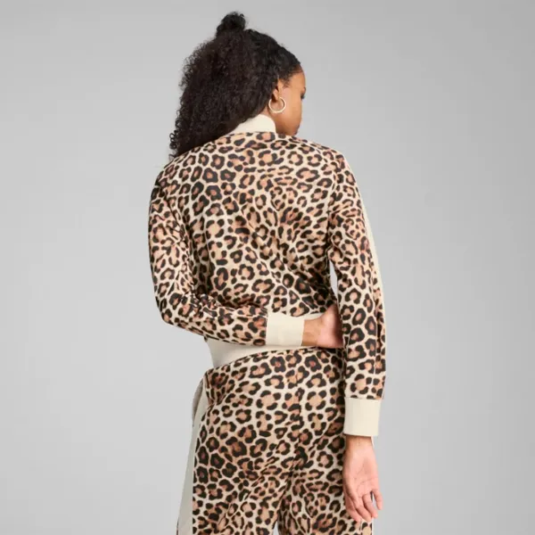 Толстовка для женщин Puma T7 Leo Luxe All-Over Print Всесезонные / Бежевый photo 3