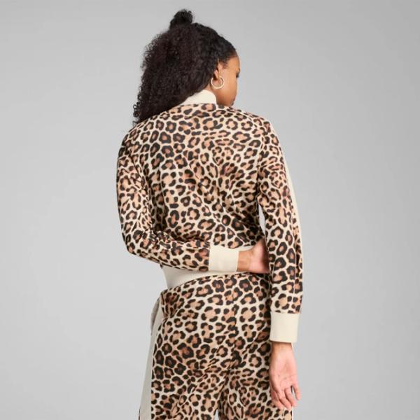 Толстовка для женщин Puma T7 Leo Luxe All-Over Print Всесезонные / Бежевый photo 3