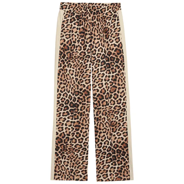 Спортивные брюки для женщин Puma T7 Leo Luxe All-Over Print Straight S / Бежевый photo 1