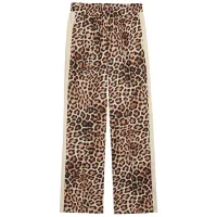 Pantaloni sportivi pentru femei Puma T7 Leo Luxe All-Over Print Straight S / Beige