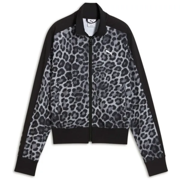 Толстовка для женщин Puma T7 Leo Luxe All-Over Print Всесезонные / Черный photo 1