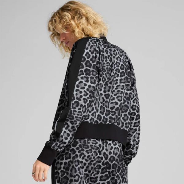 Толстовка для женщин Puma T7 Leo Luxe All-Over Print Всесезонные / Черный photo 3