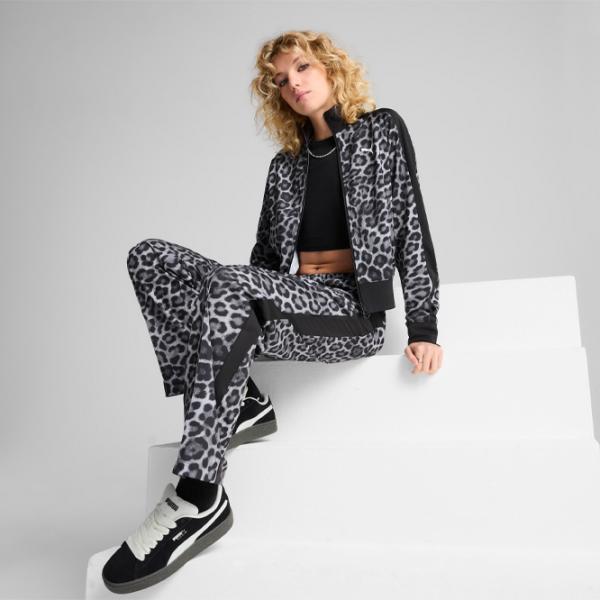 Толстовка для женщин Puma T7 Leo Luxe All-Over Print Всесезонные / Черный photo 5
