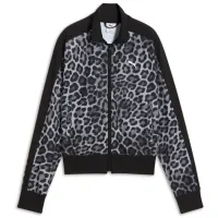 Толстовка для женщин Puma T7 Leo Luxe All-Over Print Всесезонные / Черный