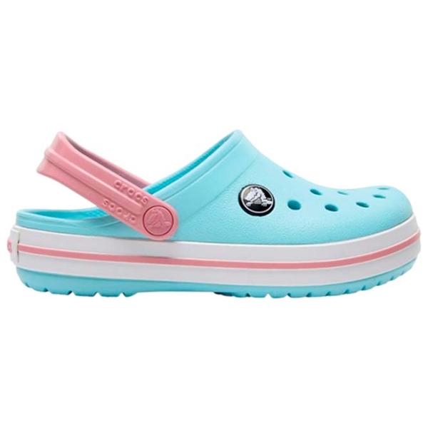 Сабо для девочек Crocs Crocband Clog K Синий - Белый photo 2