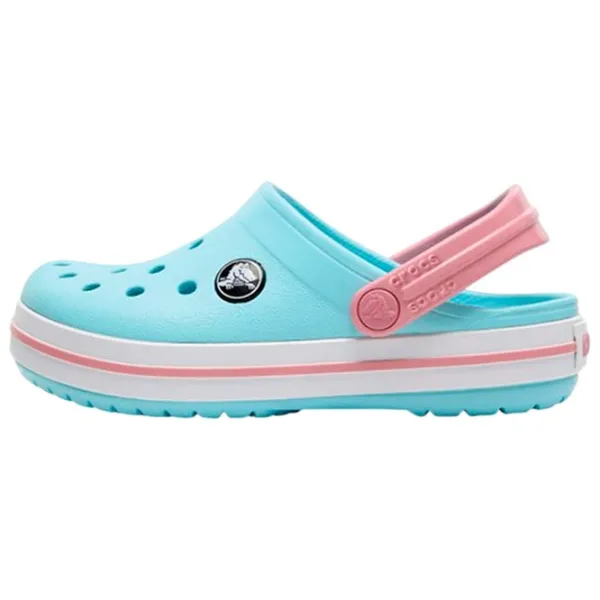 Сабо для девочек Crocs Crocband Clog K Синий - Белый photo 3