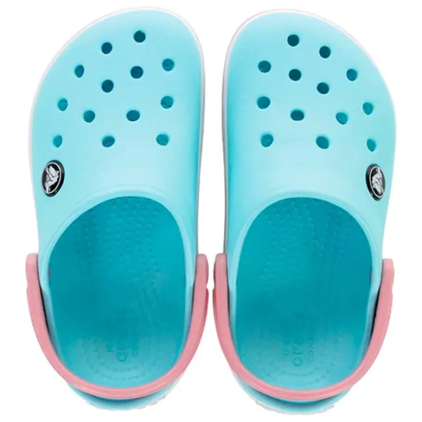 Сабо для девочек Crocs Crocband Clog K Синий - Белый photo 4