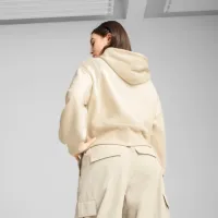 Толстовка для женщин Puma Wardrobe Ess Leo Luxe Graphic Всесезонные / Бежевый photo 2