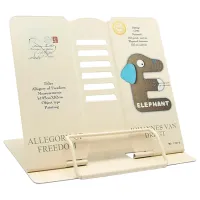 Подставка для книг New World Letter E Бежевый / Металл