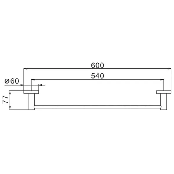 Suport prosop Frap F30201 Inox photo 2