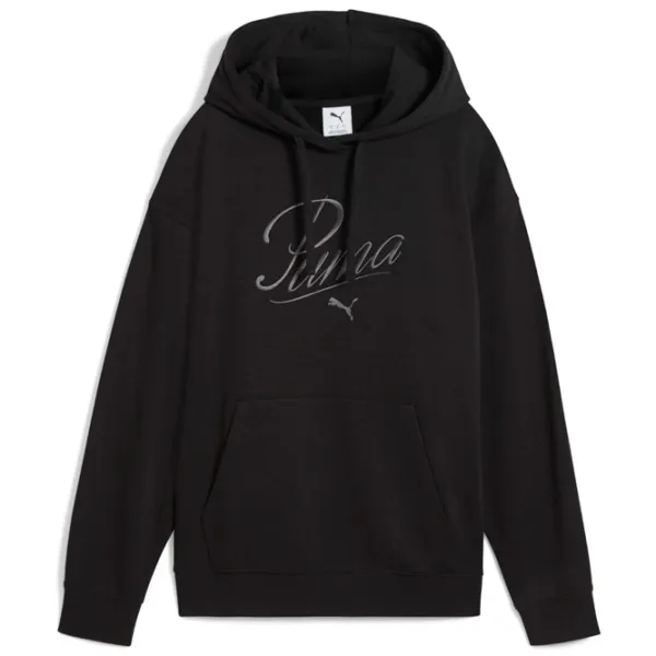 Hanorac pentru femei Puma Ess Script Hoodie Tr All-season / Black photo 1