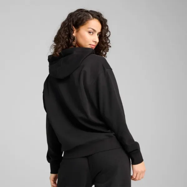 Hanorac pentru femei Puma Ess Script Hoodie Tr All-season / Black photo 3