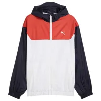 Jachetă pentru bărbați Puma Relaxed Windbreaker Semi-sezon / White