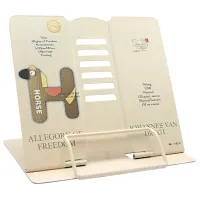 Suport pentru cărți New World Letter H Beige / Metal