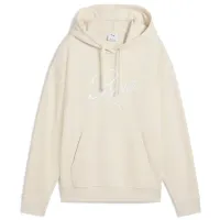 Толстовка для женщин Puma Ess Script Hoodie Tr Всесезонные / Белый