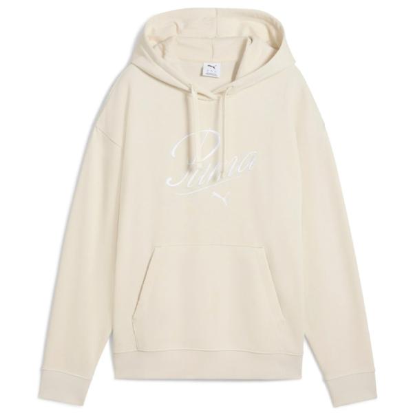 Hanorac pentru femei Puma Ess Script Hoodie Tr All-season / White photo 1