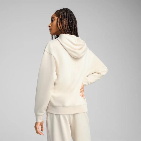 Hanorac pentru femei Puma Ess Script Hoodie Tr All-season / White photo 3