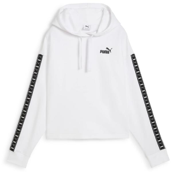 Hanorac pentru femei Puma Ess Tape Crop Hoodie Tr All-season / White photo 1