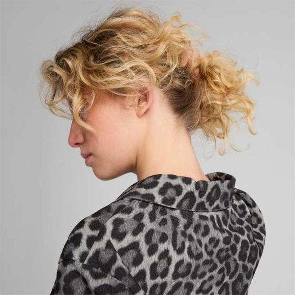 Cămașă pentru femei Puma Wardrobe Ess Leo Luxe Relaxed All-Over-Print L / Black photo 6