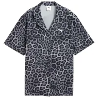 Рубашка для женщин Puma Wardrobe Ess Leo Luxe Relaxed All-Over-Print M / Черный