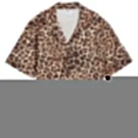Cămașă pentru femei Puma Wardrobe Ess Leo Luxe Relaxed All-Over-Print S / Alpine Snow