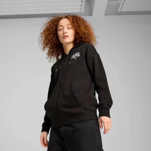 Hanorac pentru femei Puma Class Full-Zip Hoodie Tr All-season / Black photo 2