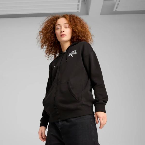 Hanorac pentru femei Puma Class Full-Zip Hoodie Tr All-season / Black photo 2