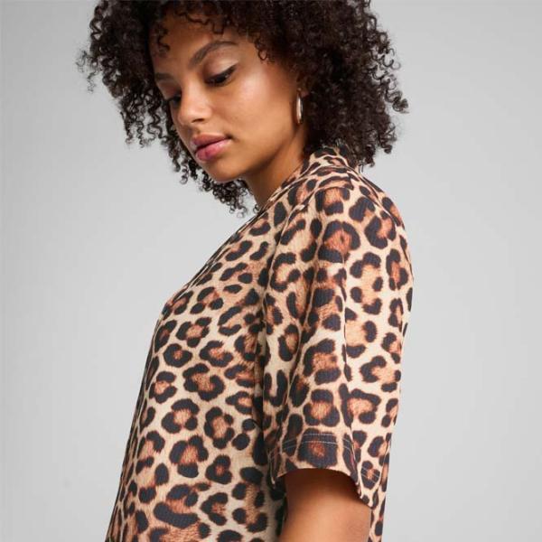 Cămașă pentru femei Puma Wardrobe Ess Leo Luxe Relaxed All-Over-Print XS / Alpine Snow photo 6