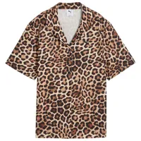 Cămașă pentru femei Puma Wardrobe Ess Leo Luxe Relaxed All-Over-Print L / Alpine Snow