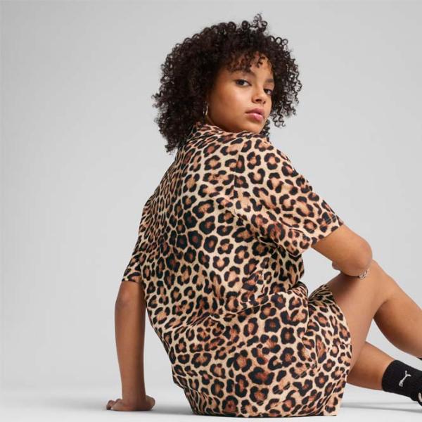 Cămașă pentru femei Puma Wardrobe Ess Leo Luxe Relaxed All-Over-Print L / Alpine Snow photo 4