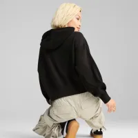 Толстовка для женщин Puma Ess Leo Luxe Graphic Всесезонные / Черный photo 2