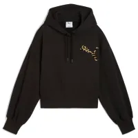 Толстовка для женщин Puma Ess Leo Luxe Graphic Всесезонные / Черный