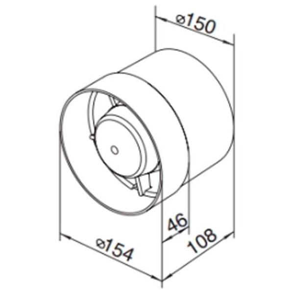 Ventilator de evacuare Ventika INTRO BIS 150K L 24 W / 298 m3/ora photo 3
