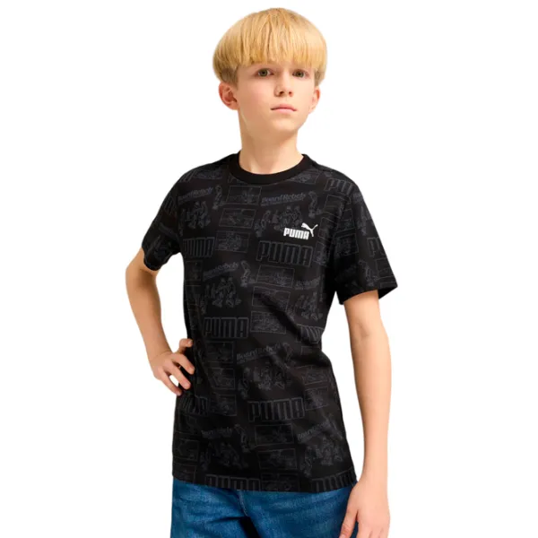 Tricou pentru băieți Puma Mid 90S Aop B 176 / Black photo 3