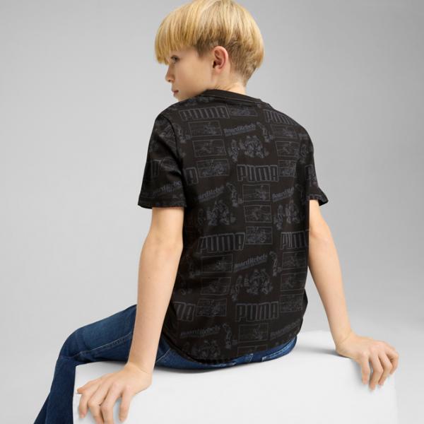 Tricou pentru băieți Puma Mid 90S Aop B 176 / Black photo 4