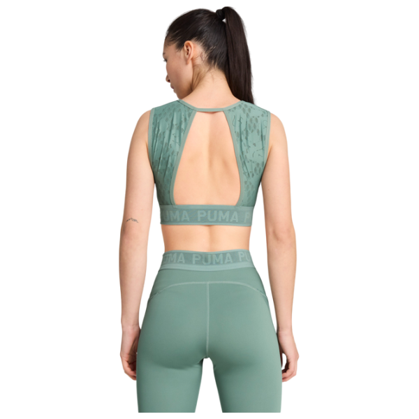 Bustieră pentru femei Puma Move Lace Green Moon photo 5