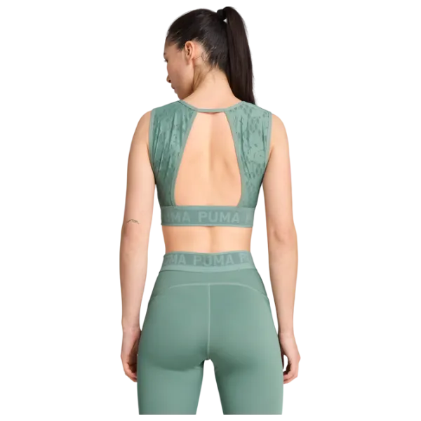 Bustieră pentru femei Puma Move Lace Green Moon photo 3