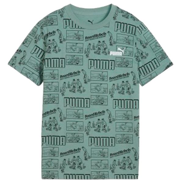 Tricou pentru băieți Puma Mid 90S Aop B Green 128 / Green photo 1 Tricou pentru băieți Puma Mid 90S Aop B Green 128 / Green photo 1