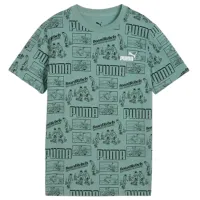 Tricou pentru băieți Puma Mid 90S Aop B Green 140 / Green