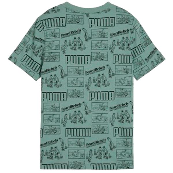 Tricou pentru băieți Puma Mid 90S Aop B Green 164 / Green photo 2 Tricou pentru băieți Puma Mid 90S Aop B Green 164 / Green photo 2