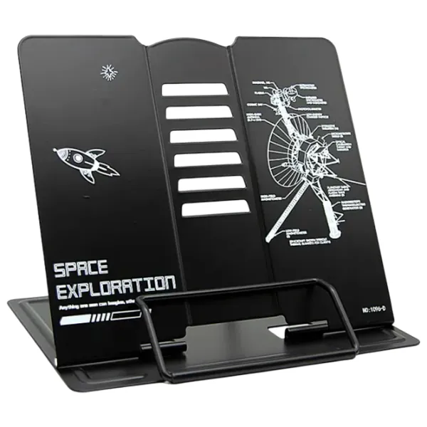 Suport pentru cărți New World Space Exploration Black / Metal photo 1 Suport pentru cărți New World Space Exploration Black / Metal photo 1
