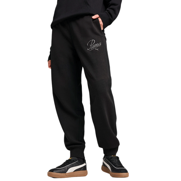 Спортивные брюки для женщин Puma Ess Script Terry L / Черный photo 3