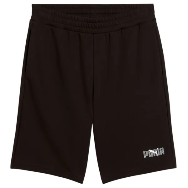Pantaloni scurți pentru bărbați Puma Ess Logo Lab Terry  M / Black photo 1