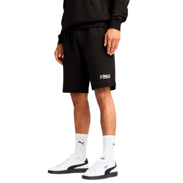 Pantaloni scurți pentru bărbați Puma Ess Logo Lab Terry  M / Black photo 3