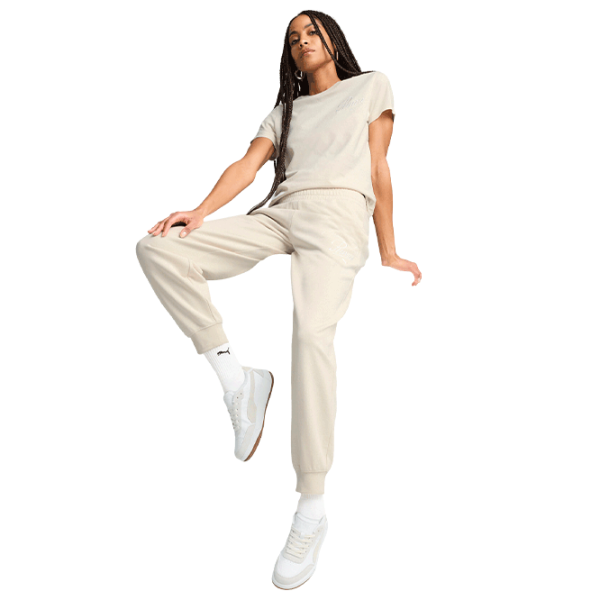 Спортивные брюки для женщин Puma Ess Script Terry XS / Бежевый photo 9 Спортивные брюки для женщин Puma Ess Script Terry XS / Бежевый photo 9