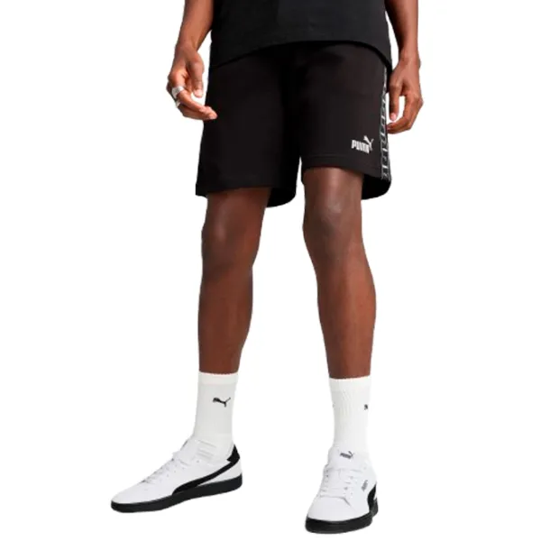 Pantaloni scurți pentru bărbați Puma Ess Tape 9" Terry  L / Black photo 3