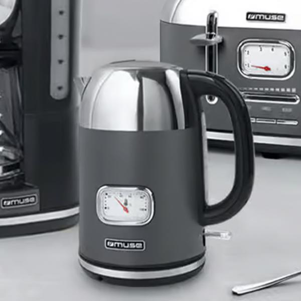 Ceainic electric Muse MS-020 DG 1.7l / Ascuns / Gray photo 2