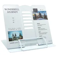 Suport pentru cărți New World Wonderful Journey White / Metal