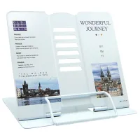 Suport pentru cărți New World Wonderful Journey White / Metal